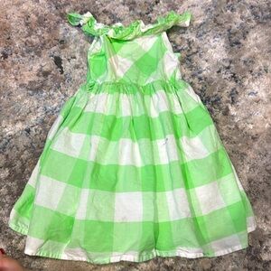 Cat and Jack girls green checkered dress
